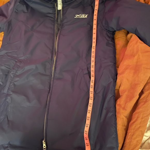 Lana Del Rey Official Monogram LDR Long Hooded Navy Jacket Small / Medium SM - Picture 4 of 11